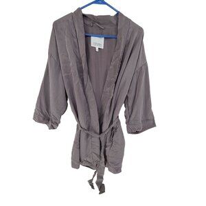 Haven Well Within Women's Natural Lux Robe Gray Size M, Lounge Sleepwear
